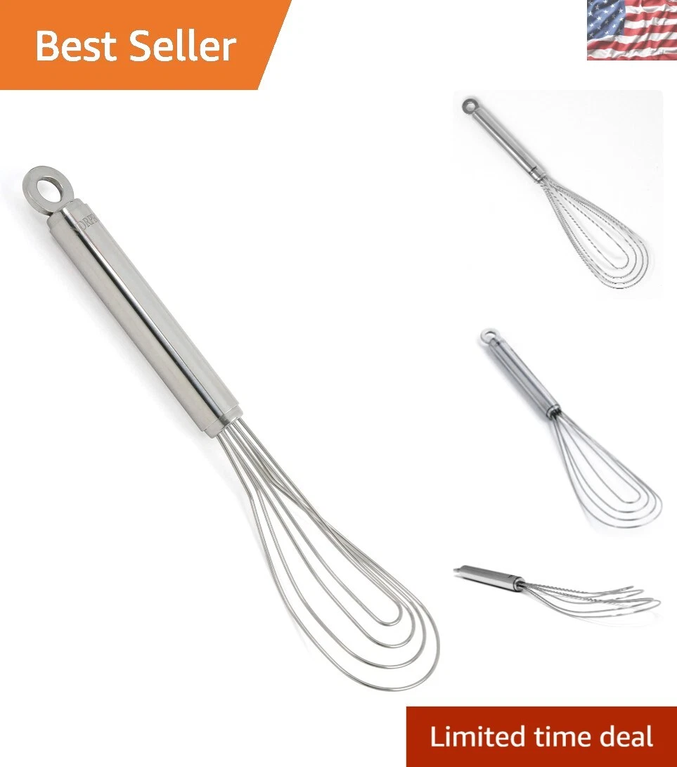 Durable 11-Inch Silver Whisk - Modern Kitchen Essential for Efficient Stirring