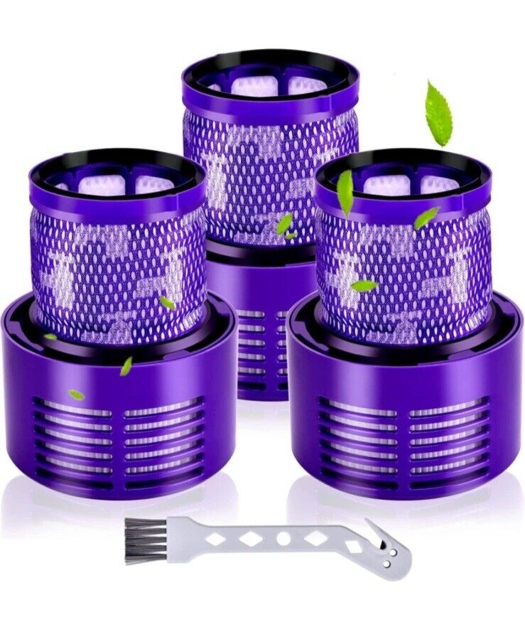 Dyson V10 Vacuum Filter Replacement 3-Pack for Cyclone Animal Absolute Total Clean SV Models-image
