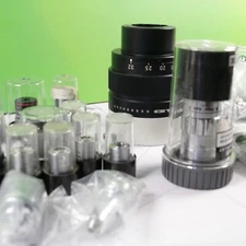 Lot of microscope objectives Nikon, Olympus, Leica, Zeiss, Mitutoyo, Seiwa, B&L