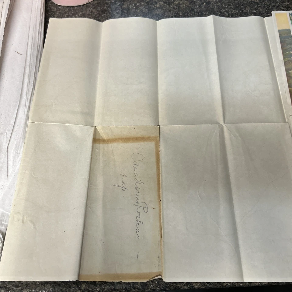 Mapa histórico 1921 Canadian Pacific Railway Steamboat Connection Foto 4 de 4