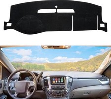 Dashboard Dash Cover Mat Carpet Compatible with 07-14 Chevy Tahoe Suburban Denal