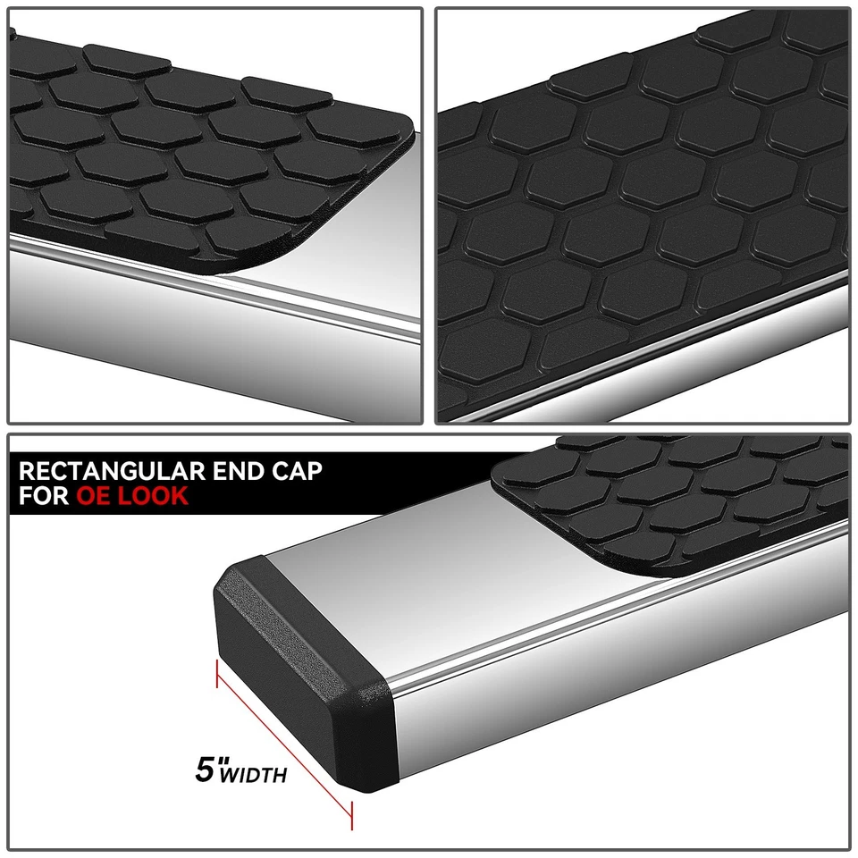 For 2009-2022 Dodge Ram Quad Cab 5" Side Step Nerf Bar Running Boards Chrome - Image 3 of 4