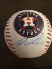 Roy Oswalt Autographed Houston Astros Baseball With AWM COA awesome logo ball