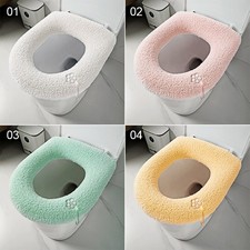 Home Toilet Seat Cover Soft Closestool Pad Cushion Washable Winter Warm Mat