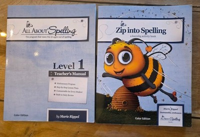 All About Spelling Level 1 Teacher s Manual Color Ed and Zip Into Spelling