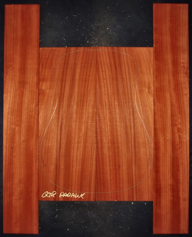 Guitar Luthier Tonewood QUARTERSAWN PADAUK Acoustic backs sides SET