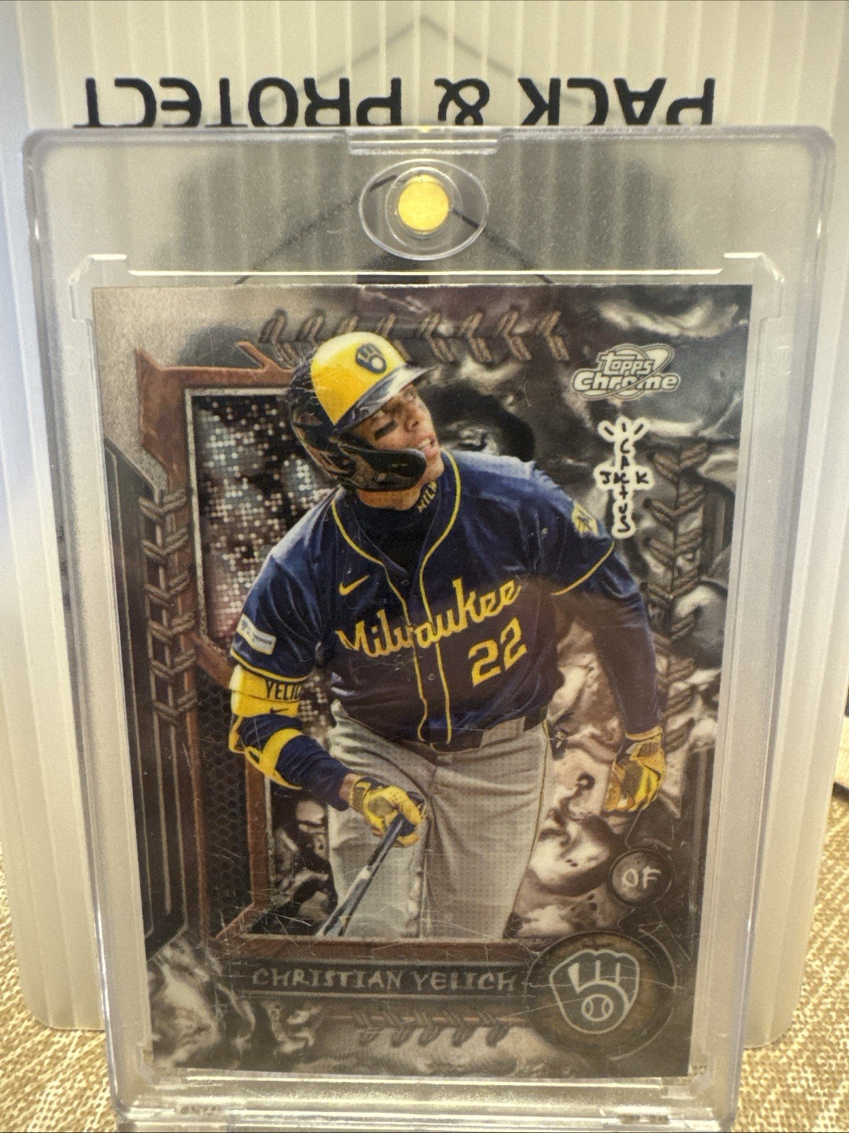 2024 Topps Cosmic Chrome X Cactus Jack Christian Yelich #23