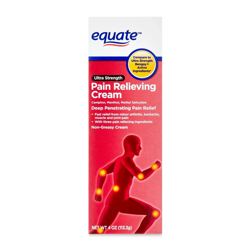 2 Packs Equate Ultra Strength Pain Relief Cream, 4 Oz - Image 2 of 4