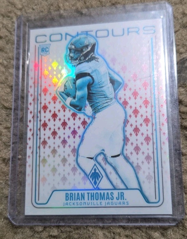 2024 Panini Phoenix - Contours Brian Thomas Jr. #CON-BTJ Red /99 (RC)