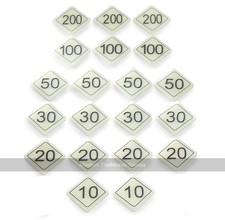 Bar Billiards Plastic Numbers for tables with 2 x 30 and 1 x 10 holes