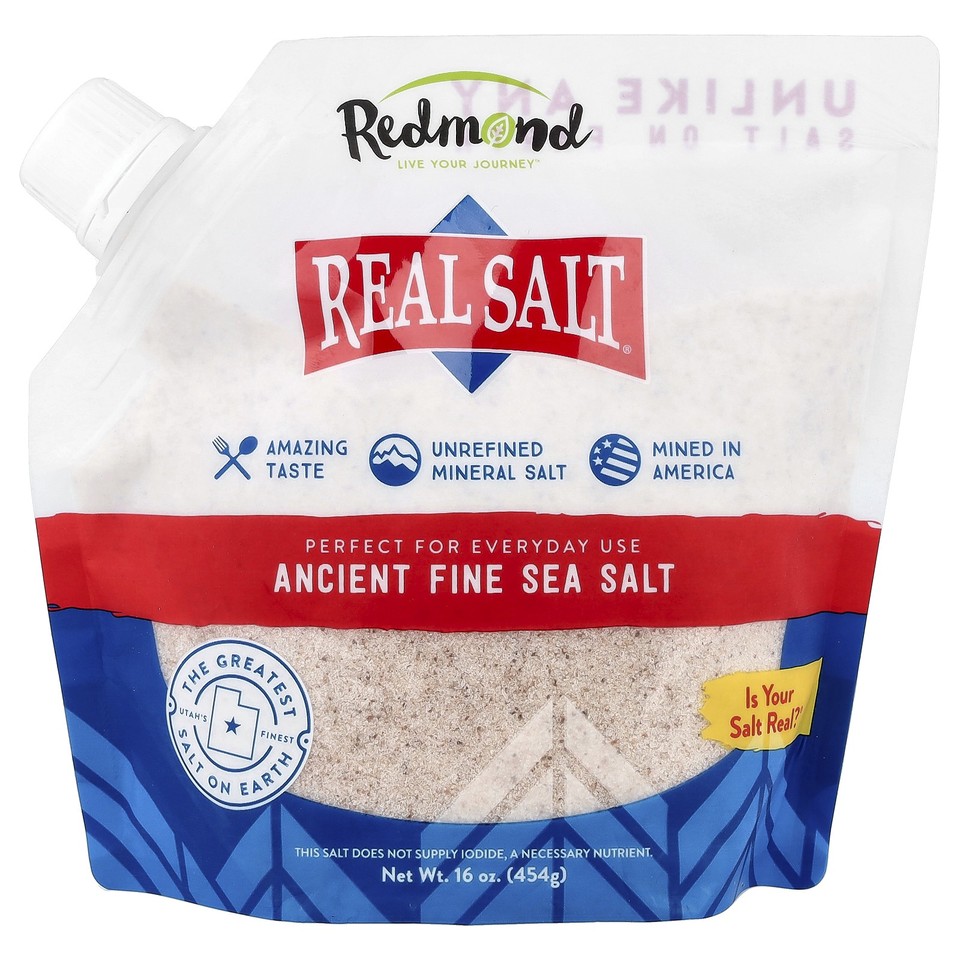 Real Salt®, Ancient Fine Sea Salt, 16 oz (454 g)