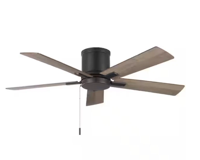 Hampton Bay Grantway 48 in. Indoor/Covered Matte Black Low Profile Ceiling Fan - Image 4 of 4