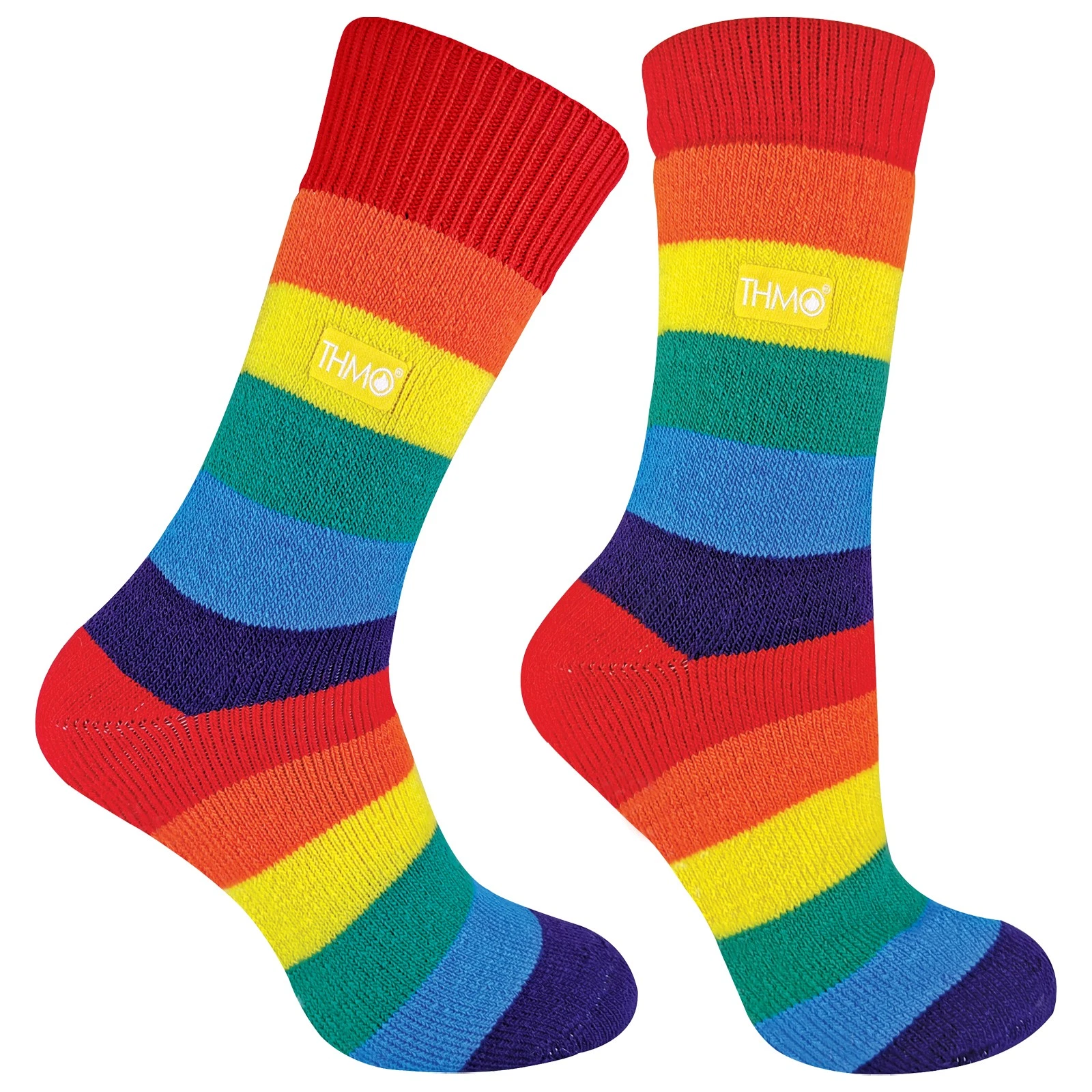 Womens Rainbow Thermal Socks by THMO , Extra Warm Fluffy Inner Socks