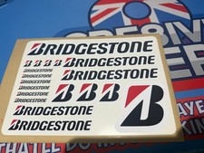 Bridgestone Sticker Pack A5 Sheet 19 Waterproof Motorcycle Vinyl Decals