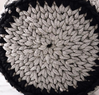Bobbiny Makramee  Flechtkordel Wolle Kordelwolle  5mm  100m  light Grey Hellgrau