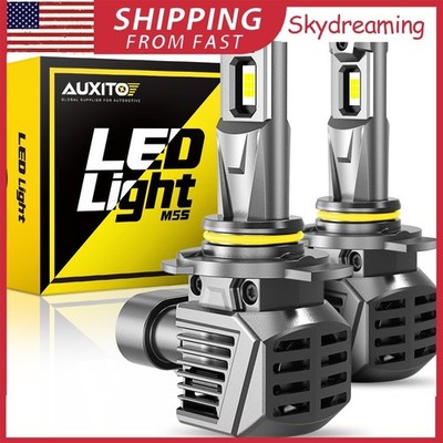 AUXITO 9012 HIR2 LED Headlight Bulbs High Low Beam Wireless Kit Xenon White 120W