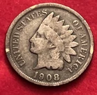 1908 indian head cent BN27