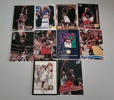 LOT 10 NBA CARDS DIKEMBE MUTOMBO SKYBOX UD HOOPS FLEER NUGGETS HAWKS 2