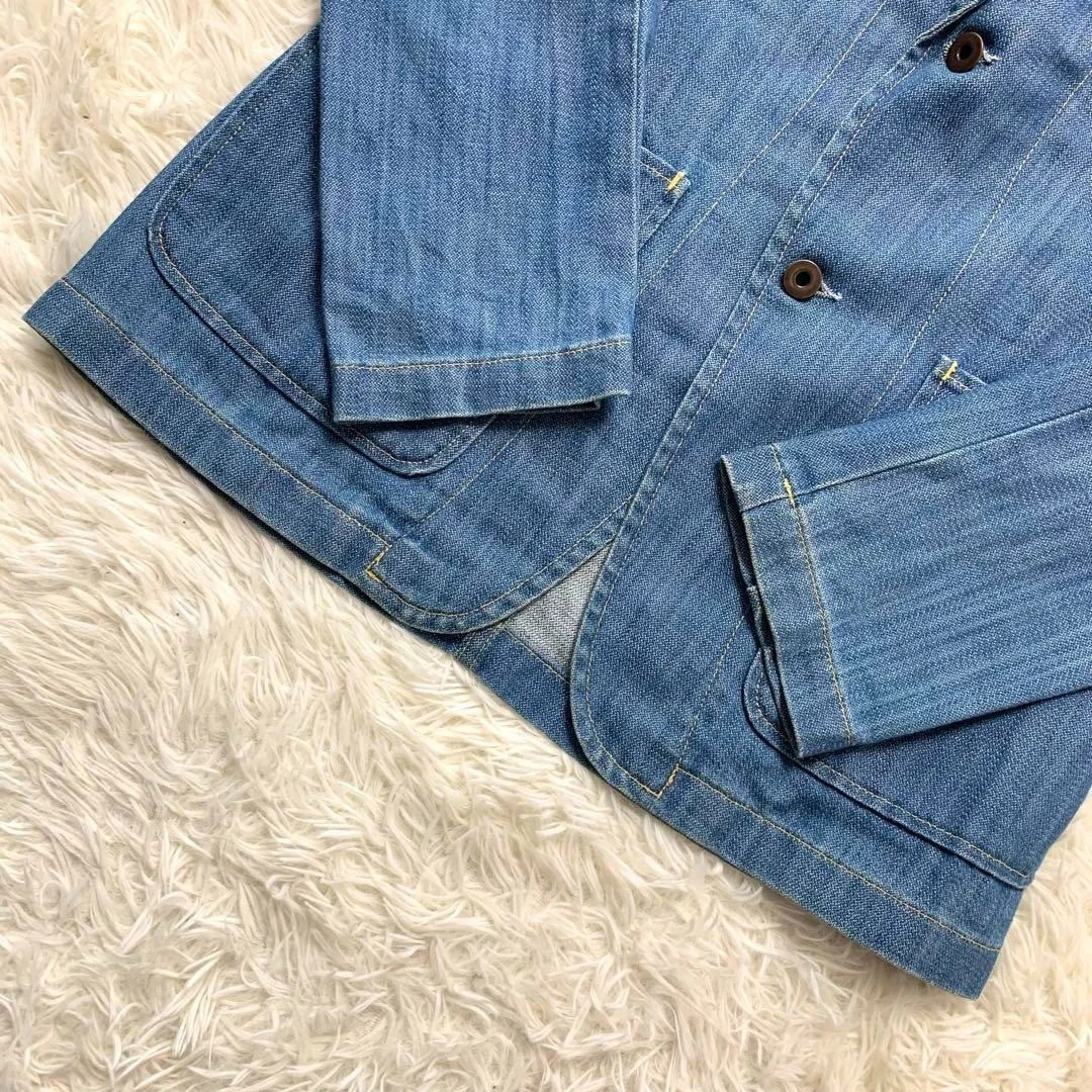 Giacca sartoriale MIU MIU vintage anni 2000 denim cotone taglia 48 USATA originale #S2295