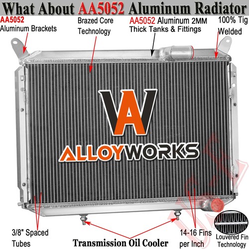 3Row Aluminum Radiator Fits 1984-1988 1986 Nissan 300ZX Z31 VG30 3.0L ...