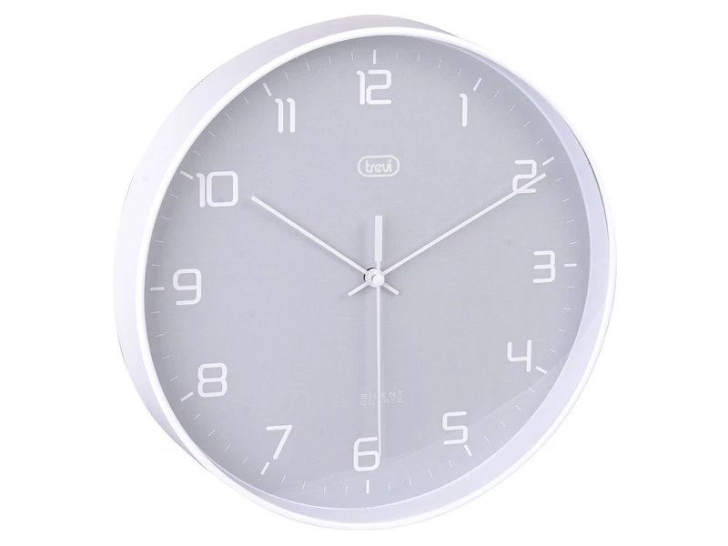 Orologio da Parete Rotondo con Lancette 25 cm TREVI Movimento Silenzioso SWEEP