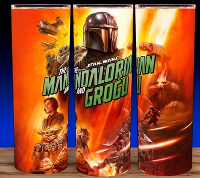 Star Wars The Mandalorian and Grogu Cup Mug Tumbler 20oz