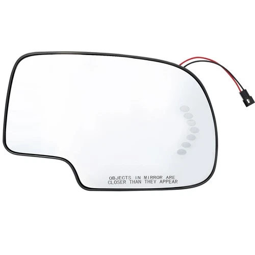 Passenger Door Side Mirror Glass Heated Turn Signal For GMC Chevy Cadillac 03-07