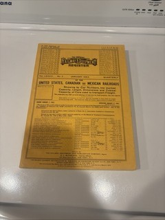 official railway equipment register No3 January 1963