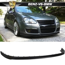 Fits 05-10 Volkswagen Golf Gti Mk5 Jetta Front Bumper Lip Unpainted Black - Pu