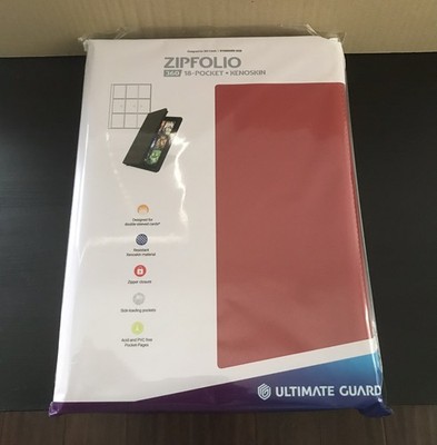 NEW Ultimate Guard ZIPFOLIO 360 18-POCKET XENOSKIN - RED