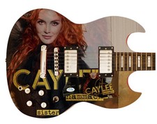 Caylee Hammack Signed Autographed Custom Graphics Photo Guitar ACOA