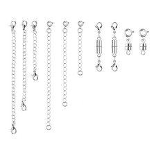 6pcs Necklace Extender Chains, 6 Sizes Bracelet with 4pcs Double...