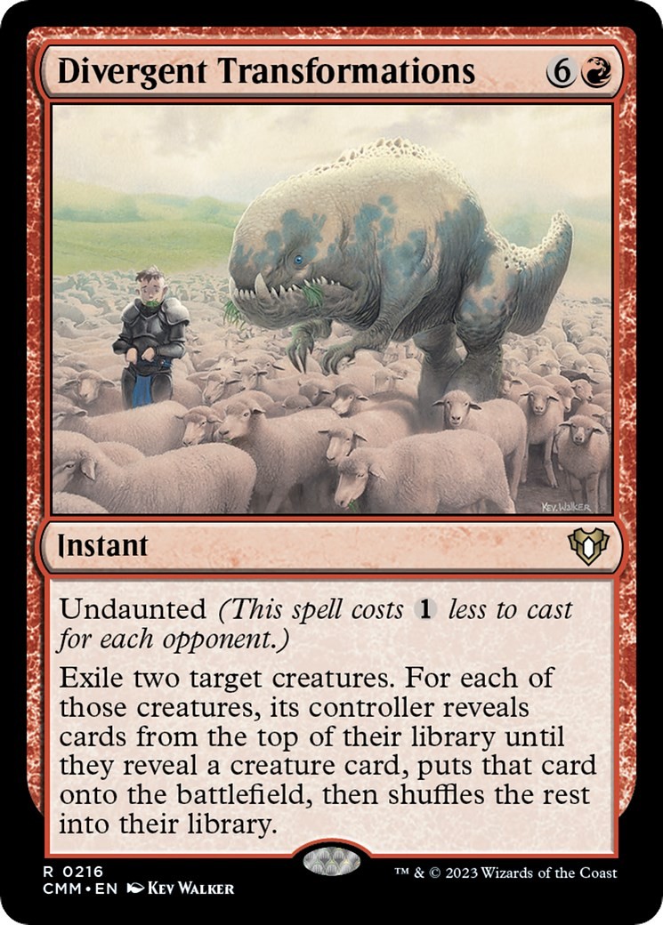 Divergent Transformations Normal [CMM - 216] NM MagicCommander Masters
