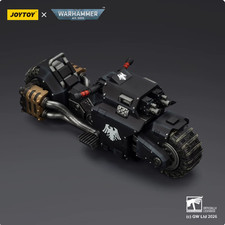 Figuras de acción JOYTOY Warhammer Raven Guard Raider-Pattern Combat Bike 1/18