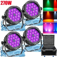 270W IP67 Waterproof RGBWA UV LED Par Can Light tage Lighting DJ Outdoor w/Case
