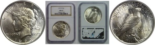1923-D Peace Dollar   NGC MS-63