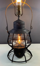 Antique Adam & Westlake Railroad Lantern Table Lamp