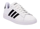 Adidas Women's Lace Up Grand Court 2.0 Low-Top Shoes White W/Black Size 8 NEW