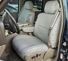 For 2003-2006 Chevy Silverado S.leather 2 Front Seat 2 Armrest Covers Grey