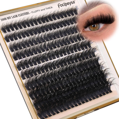 Full Volume Eyelash Clusters DIY Lash Extension 10-18MIX D-Curly Lash Clusters 2