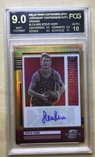 2021 Panini Contenders Optic Legendary Orange Prizm /25 Steve Kerr FCG 9 Auto 10