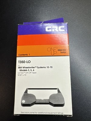 GRC T350-LO Typewriter Ribbon IBM Wheelwriter 1993 General Ribbon Corp NEW NOS