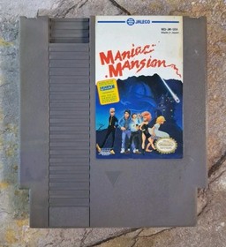 Lot (2) Maniac Mansion & Ghostbusters II - Nintendo NES *TESTED*