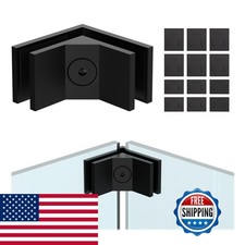 LukLoy 1 Pack Glass to Glass Clamp Frameless 90&deg; Glass Railing Clamp