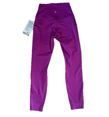 New Lululemon Size 4 Align High Rise Pant 25'' Purple Leggings Athletic