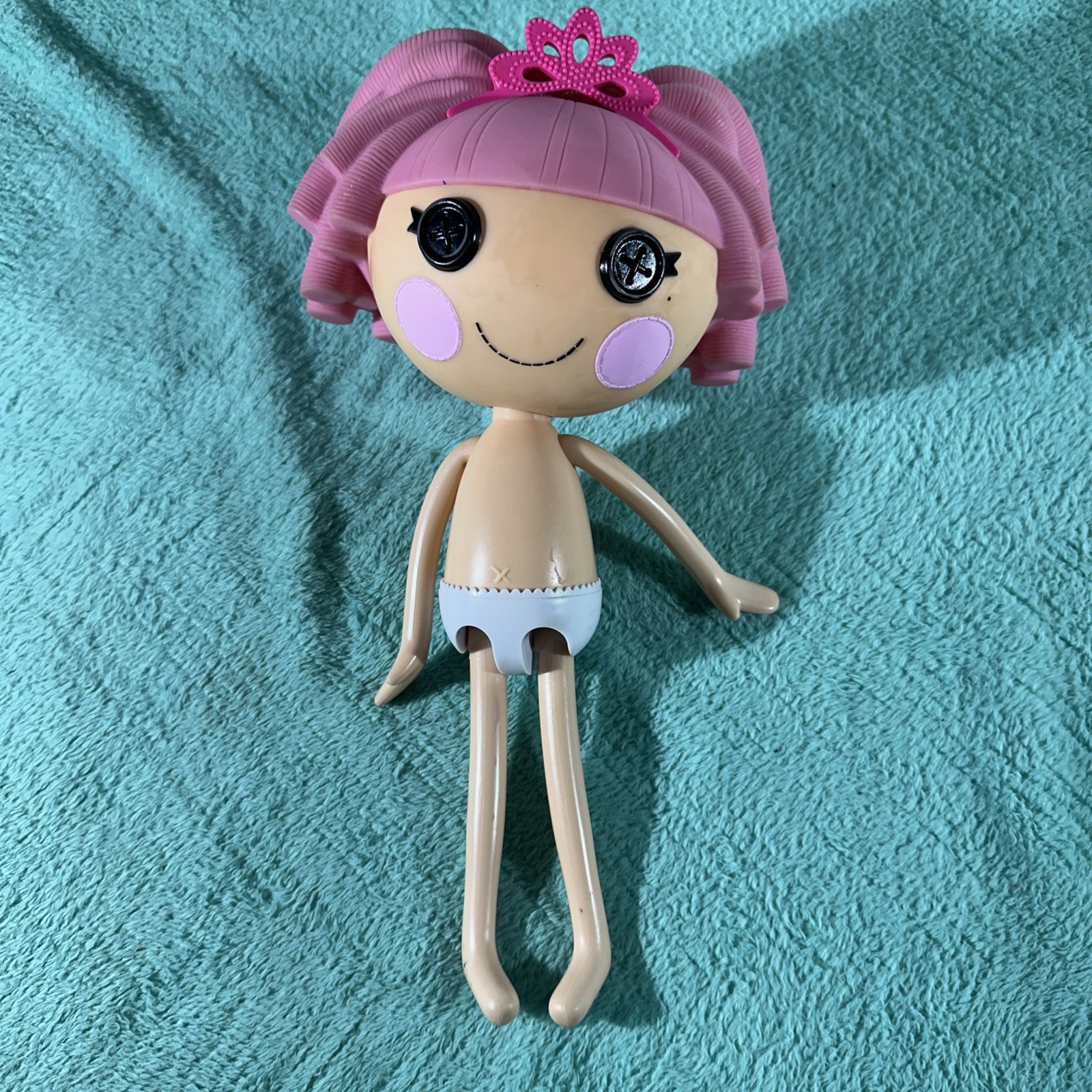 Lalaloopsy Jewel Sparkles Doll Full Sz Pink Hair 12" NO DRESS , SHOES OR SOCKS