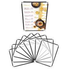 Espositore Da Tavolo A4-10X Singolo Porta Menu Ristorante - Porta Listino Fronte