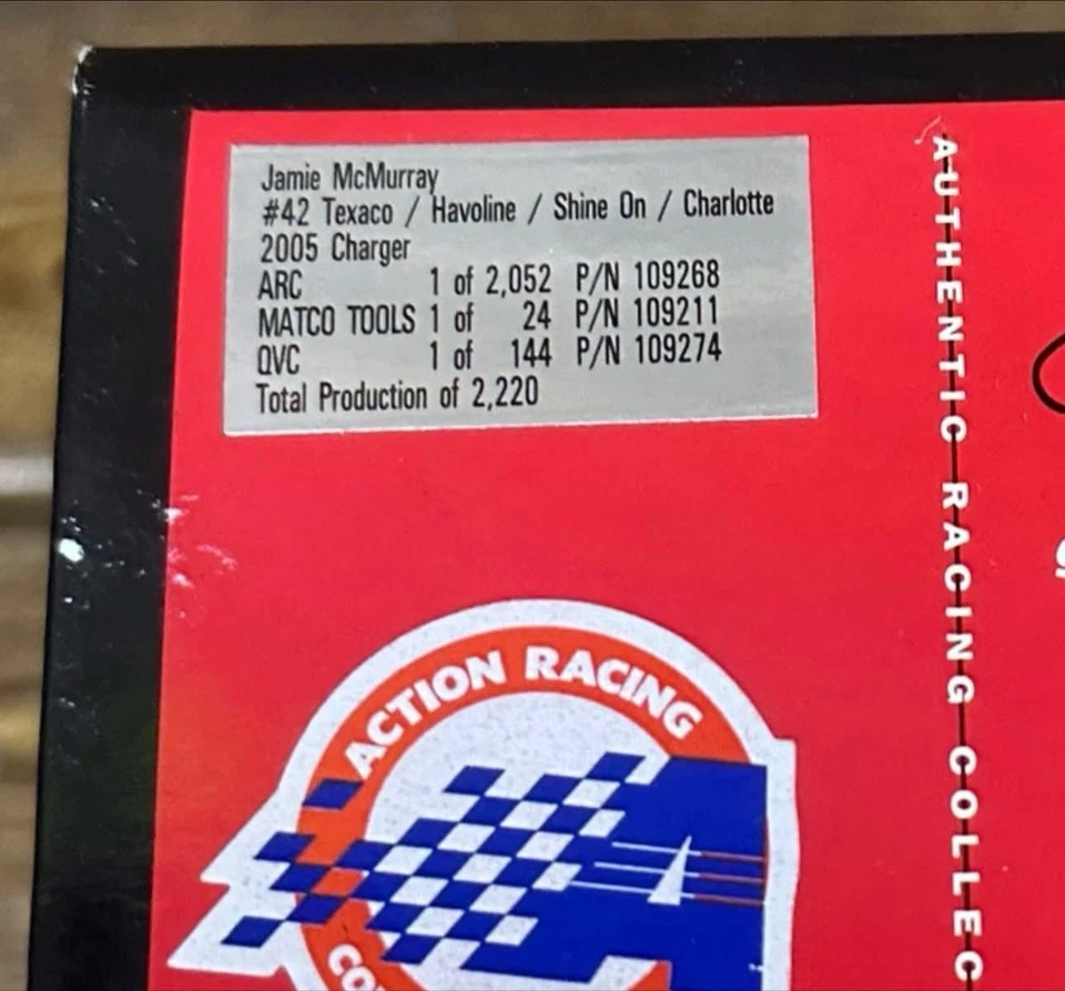 Cargador Jamie McMurray #42 Texaco Havoline 2005 escala 1/24 Foto 3 de 4