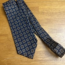 Vintage Strathmore By Richman 100 Silk Men's Tie Geometric