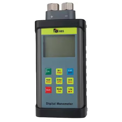 Test Products International 665 Digital Manometer, +/-101.5 Psi, Lcd
